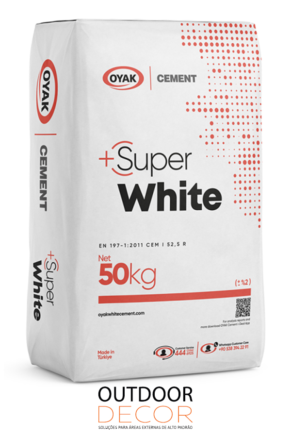 Cimento branco para fulget e granilite