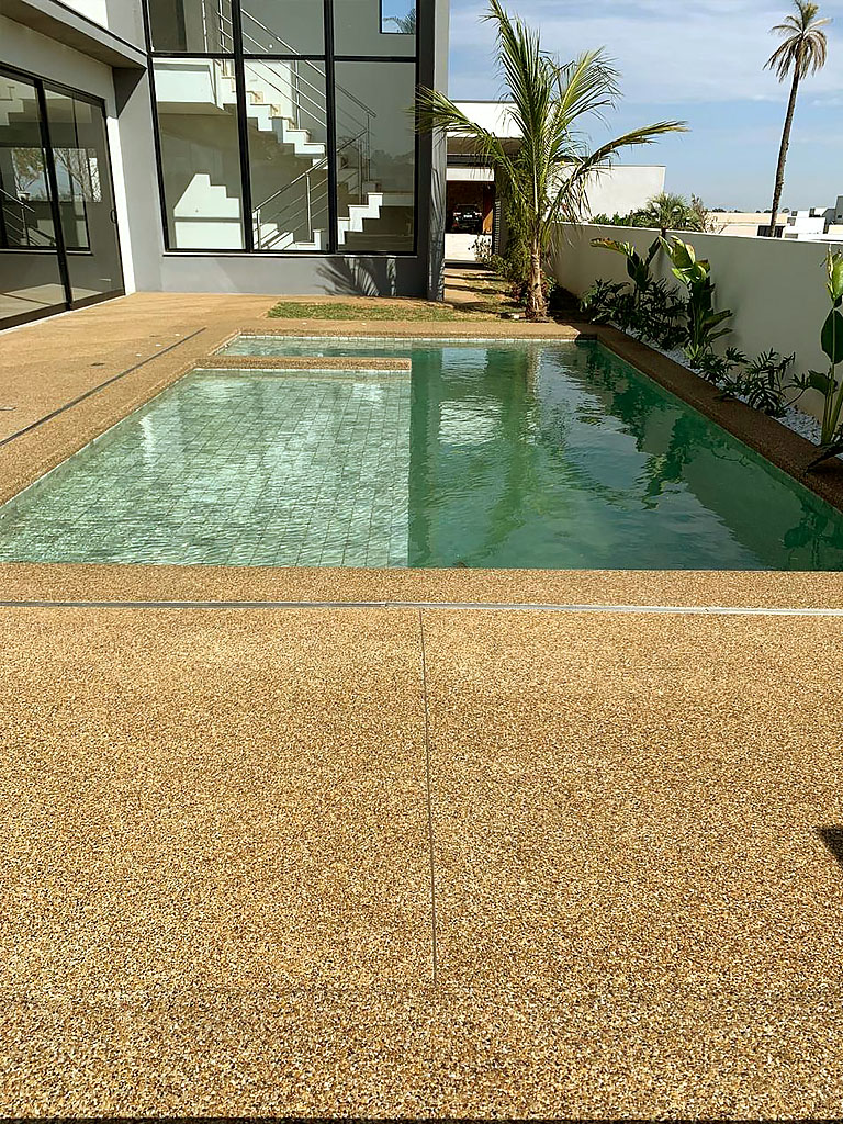piso fulget de alto padrão para áreas de piscina