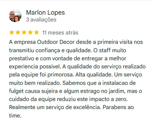 Avaliações Outdoor Decor