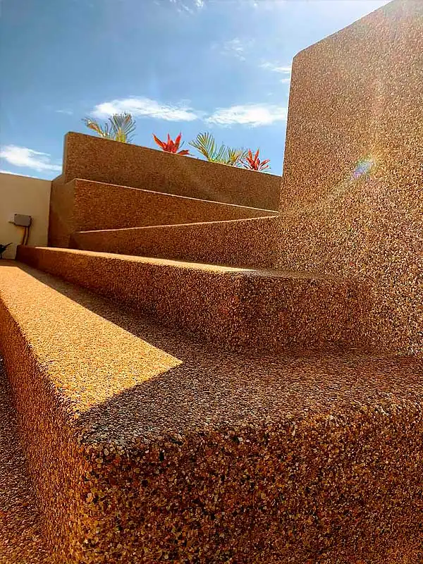Piso fulget em bancos, assentos e degraus outdoor decor